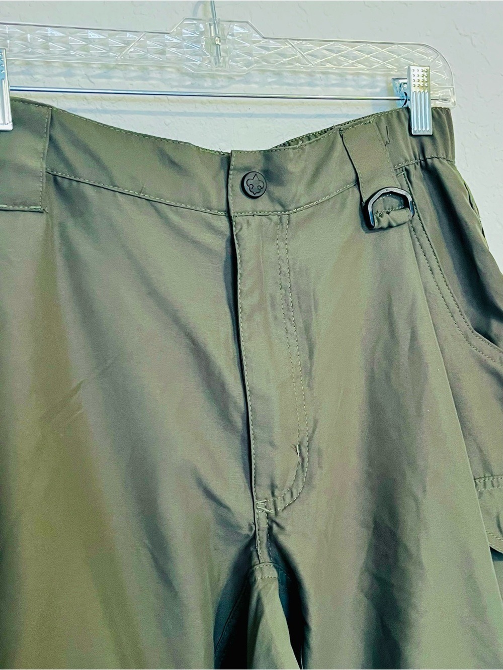 Boy Scouts of America Switchback Uniform Shorts Relaxed Green Hiking Cargo Med - Picture 6 of 11